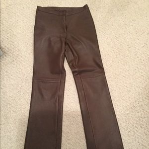 Nicole Miller 100% Leather Pants